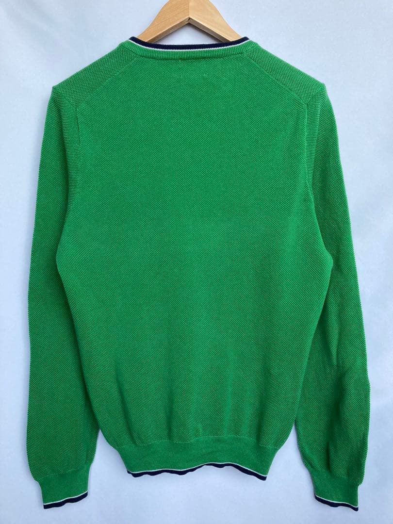 Brooks Brothers グリーン Vネック ニット セーター