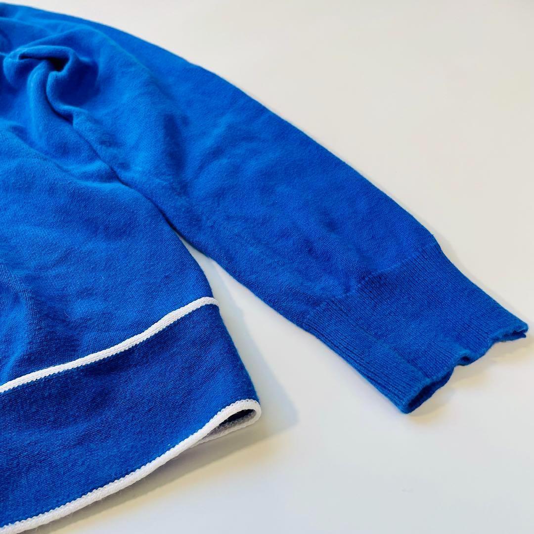 POLO GOLF ラルフローレン ジップジャケット青 刺繍ロゴ トラックトップ