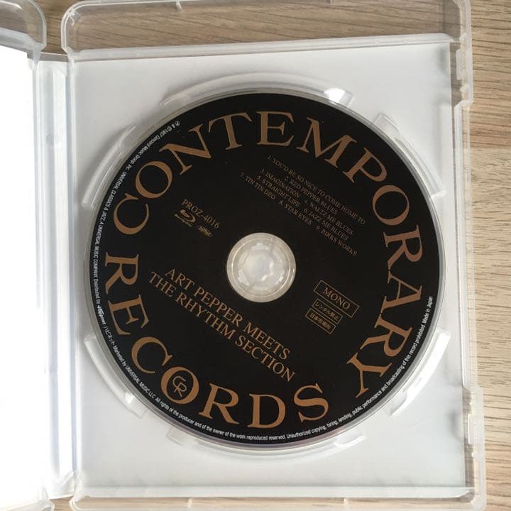 アート・ペッパー・ミーツ・ザ・リズム・セクション　BLU−RAY audio