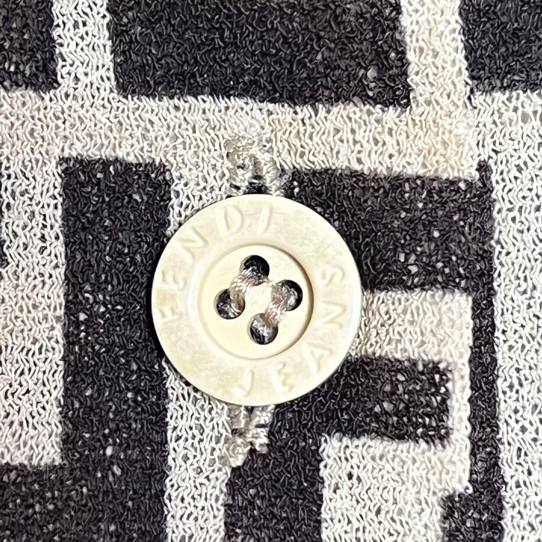 モンブラン✨FENDI フェンディ　薄手長袖シャツ　ズッカ柄　レディース