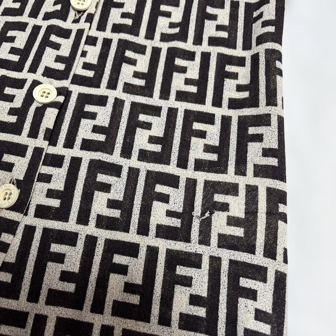 モンブラン✨FENDI フェンディ　薄手長袖シャツ　ズッカ柄　レディース