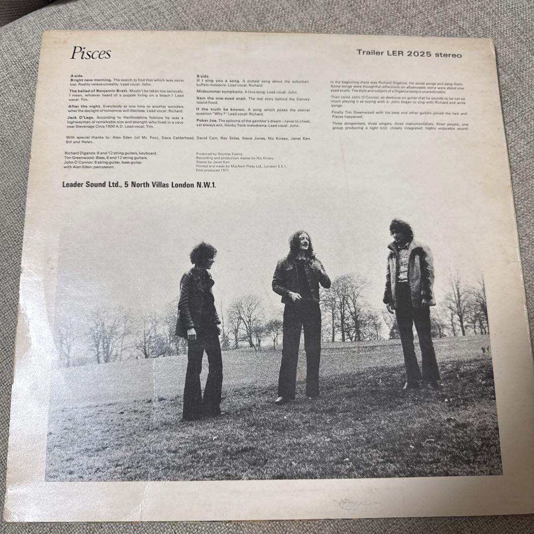 Pisces UK盤レコード