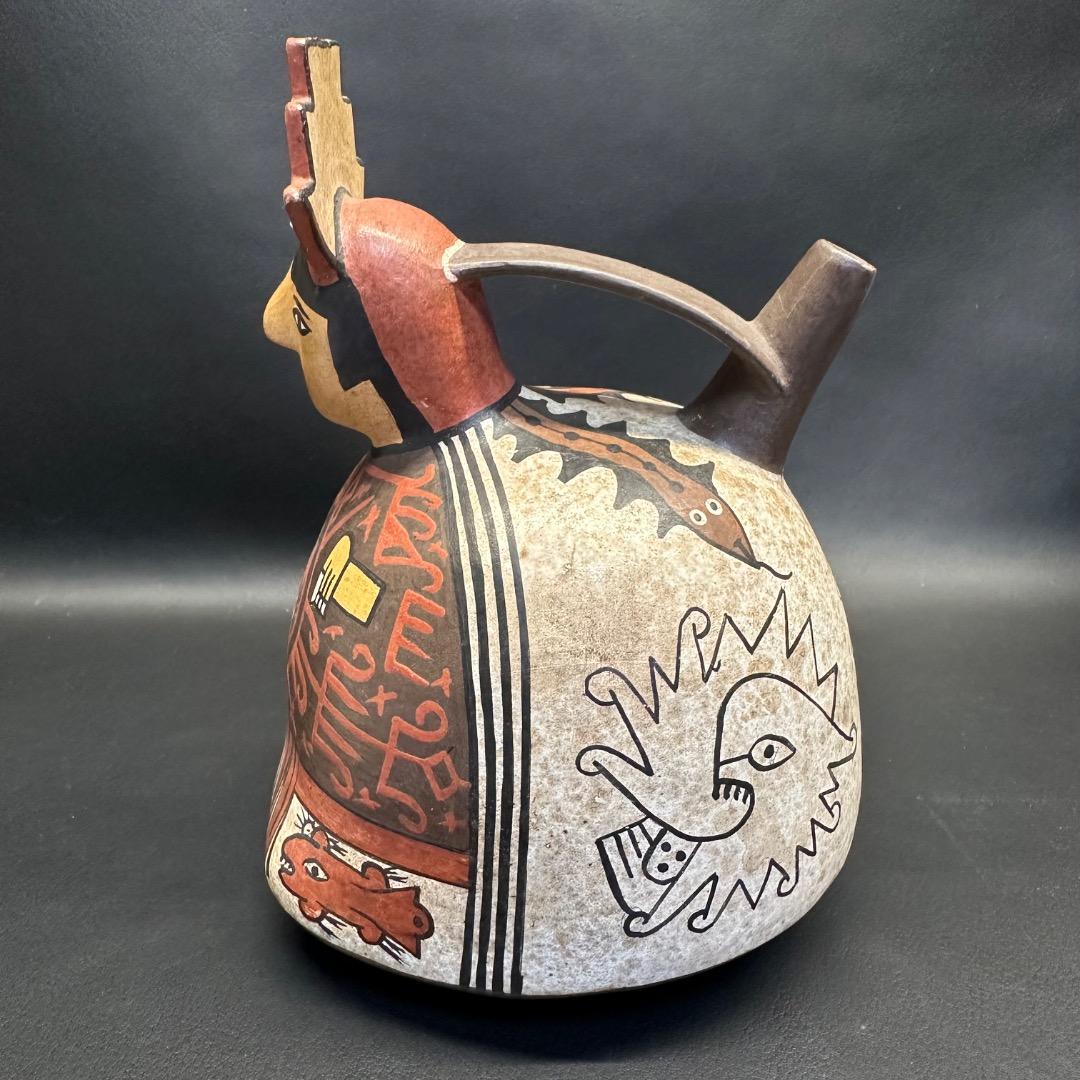 ♡Fb左1010 ナスカ土器 彩文土器 インテリア アンティーク 芸術 陶芸