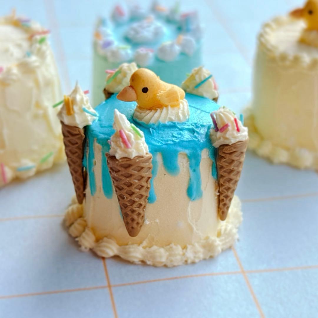 ミニチュアスイーツ　アヒルのケーキショップ　ミニチュアフード　ハンドメイド