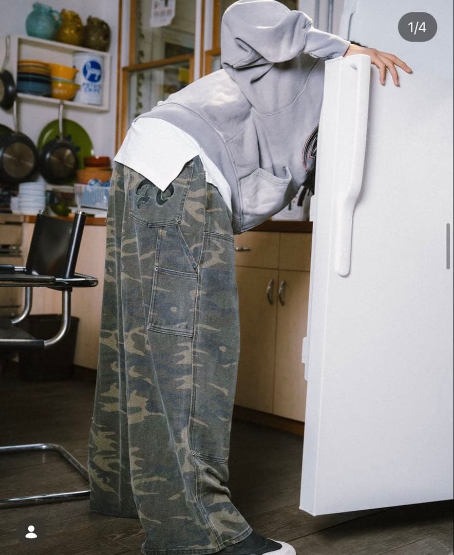 アンチミッド　antimid 迷彩デニム