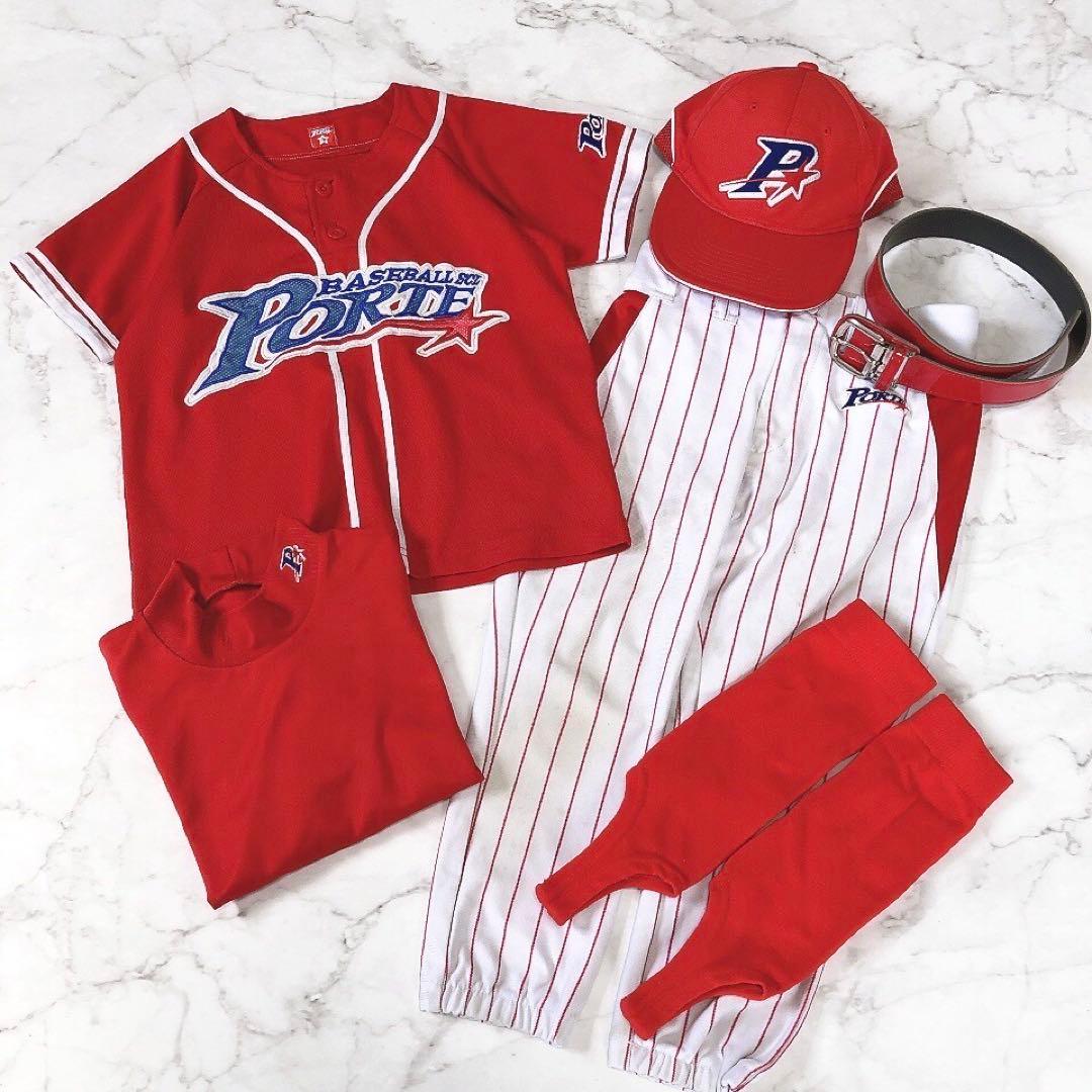ポルテ ユニフォームセット 130サイズ 一式 6点セット 野球