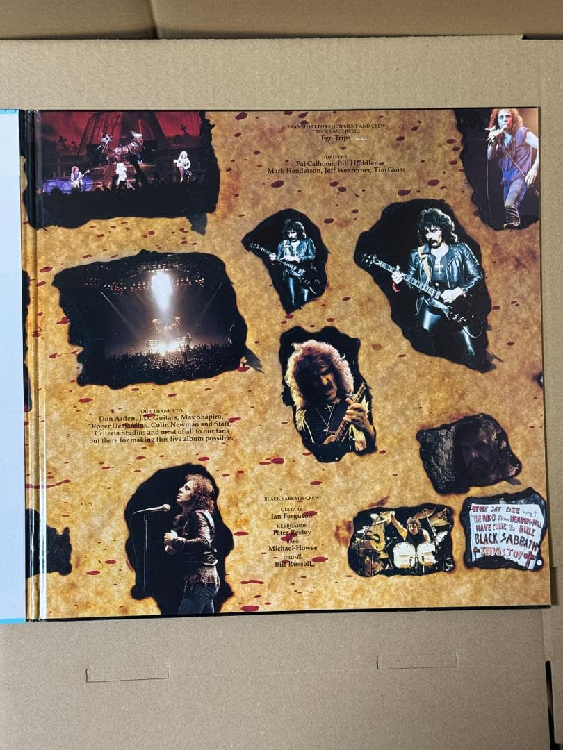 帯付き ＬＰレコード 中古 美品 現状品 ライヴ・イーヴル ブラックサバス