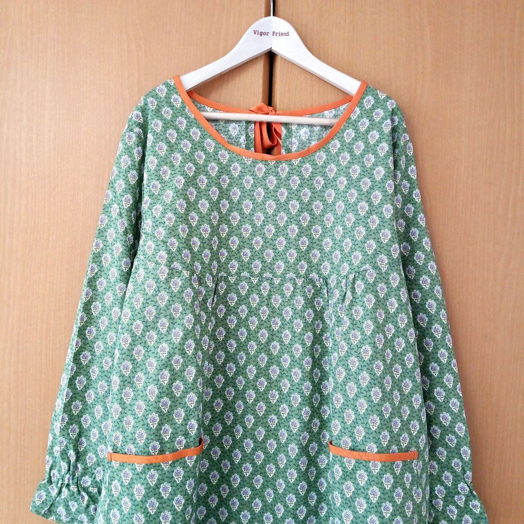 【未使用】SOULEIADO ソレイアード エプロンドレス 割烹着　日本製