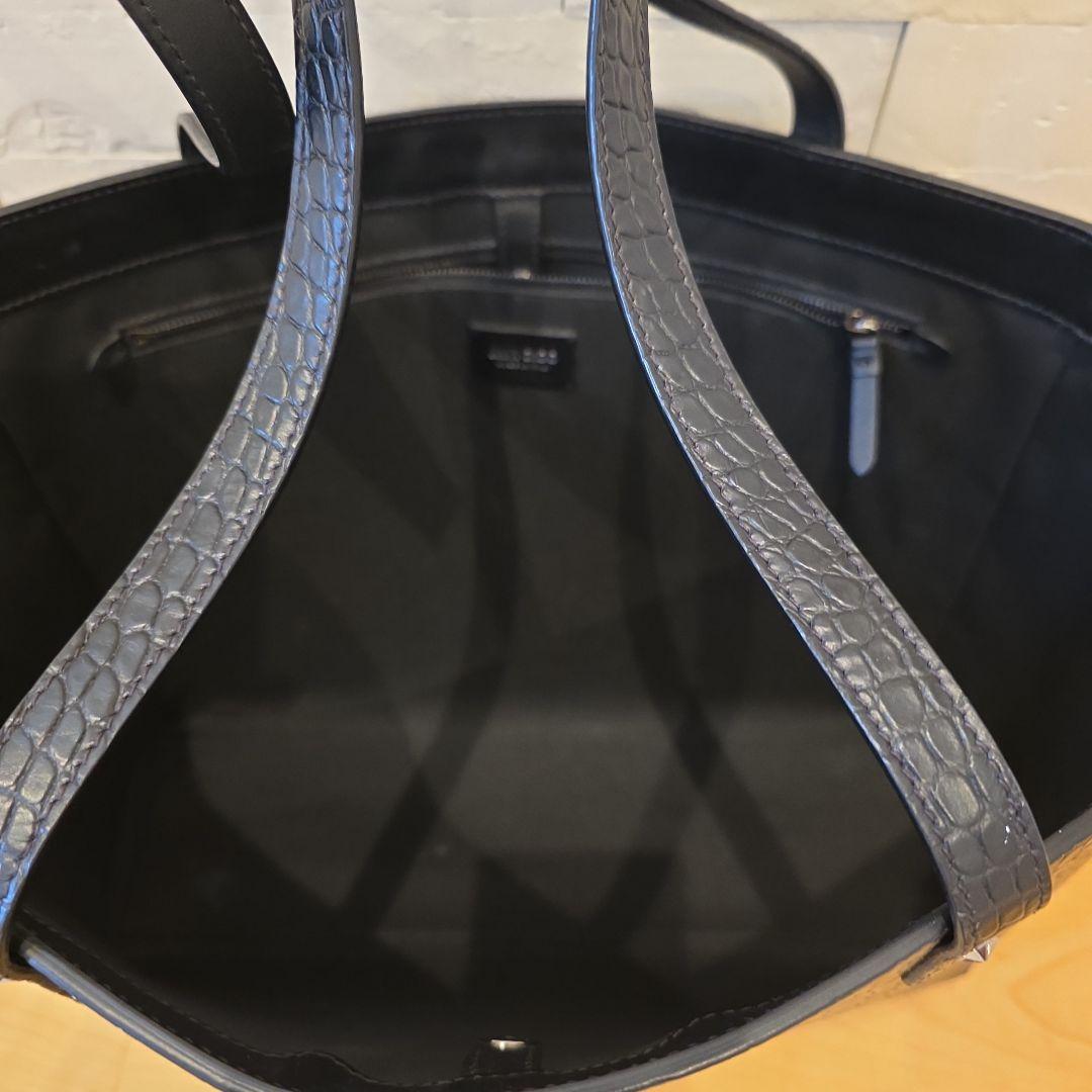 JIMMY CHOO クロコ型押しトートバッグ
