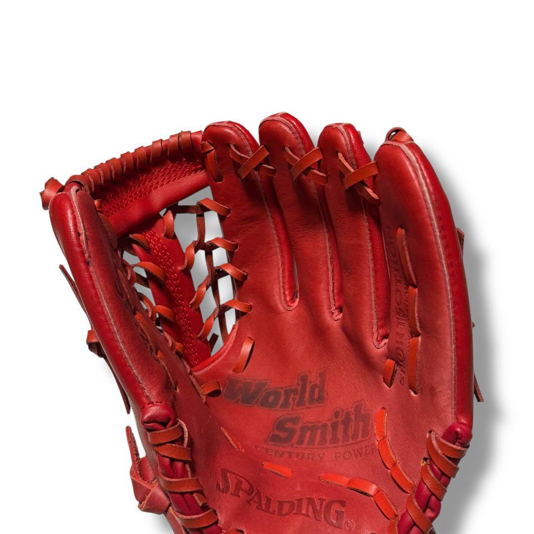 人気品！ スポルディング グローブ グラブ レッド 赤