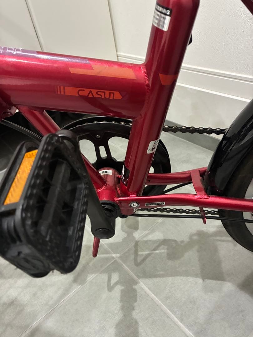 【美品】あさひ　折り畳み自転車　カジュリーフォールディング 206-L