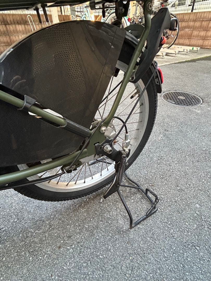 パナソニック ギュット・クルーム DX 電動子供のせ自転車 モスグリーン