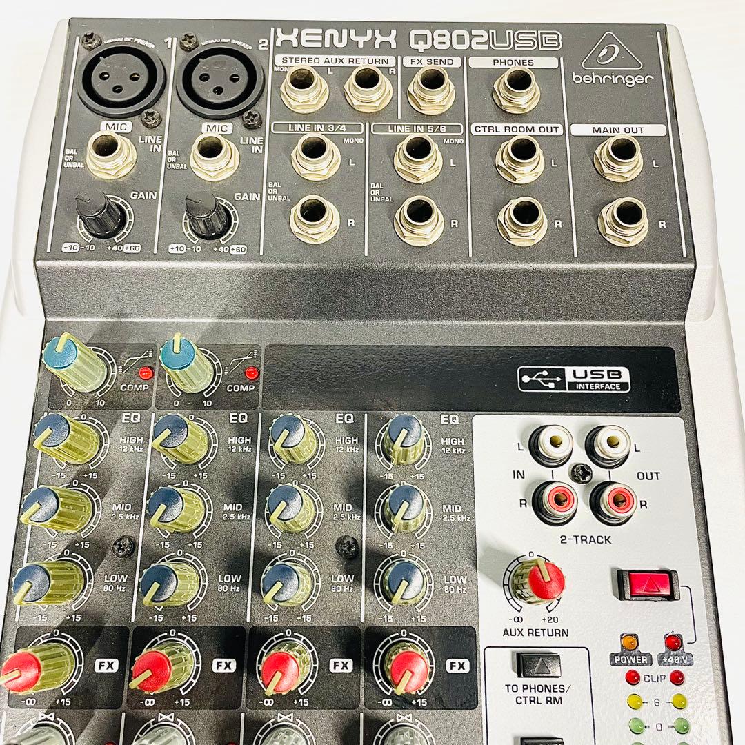 Behringer XENYX Q802USB アナログミキサー 送料込