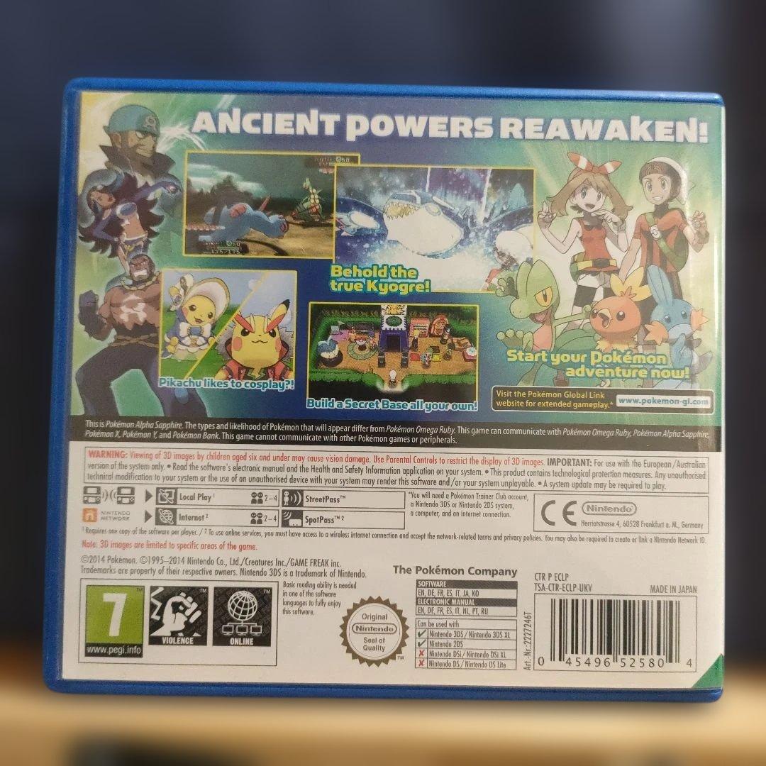 【正規品 欧州版 美品】ポケットモンスター アルファサファイア