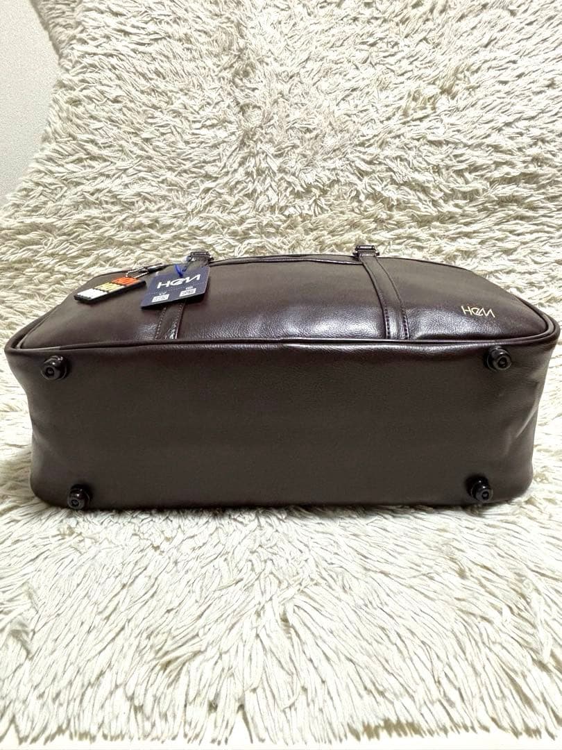 未使用品 HeM スクールバック ブラウン 合皮 ストラップ付き