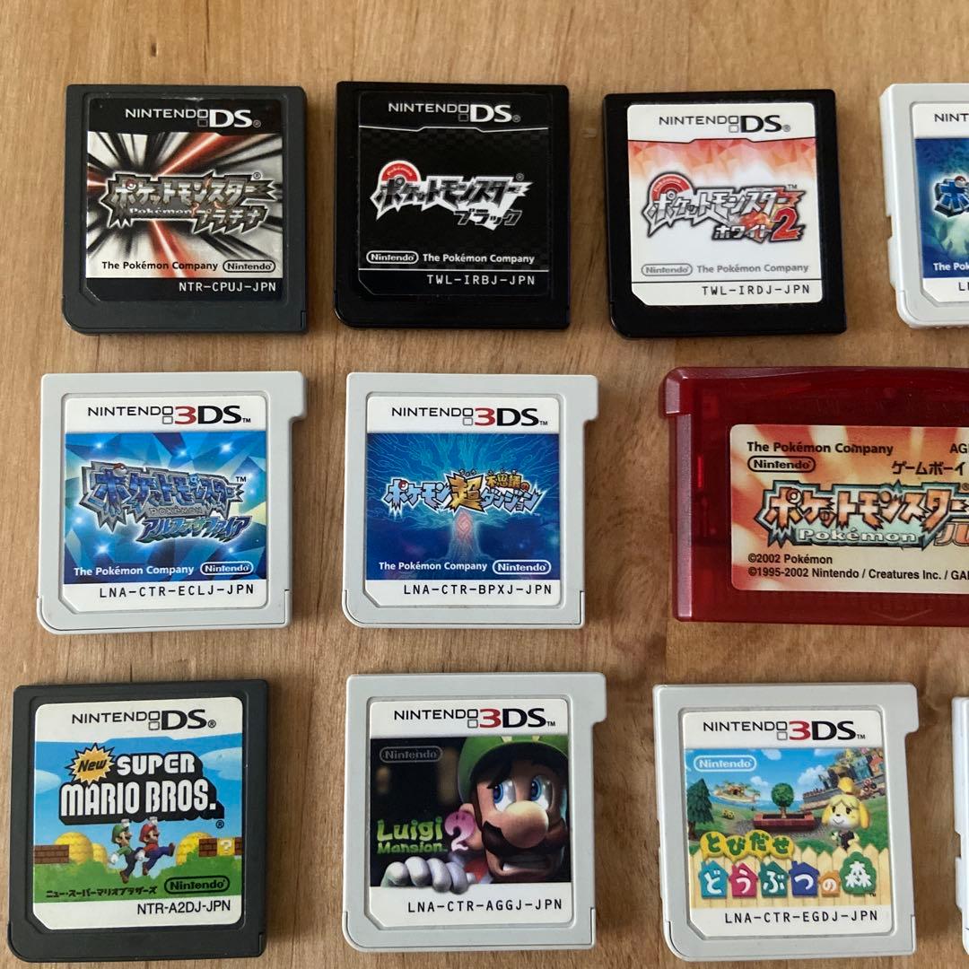ニンテンドー3DS、DS、ゲームボーイアドバンス　ゲームソフトまとめ売り 14点