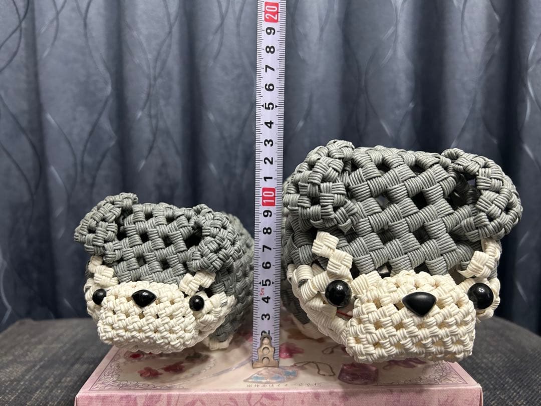 ダンプママです。シュナウザー犬　エコクラフト クラフトバンド