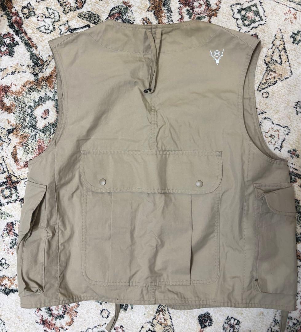 South2West8 テンカラベスト　ベージュ　Sサイズ