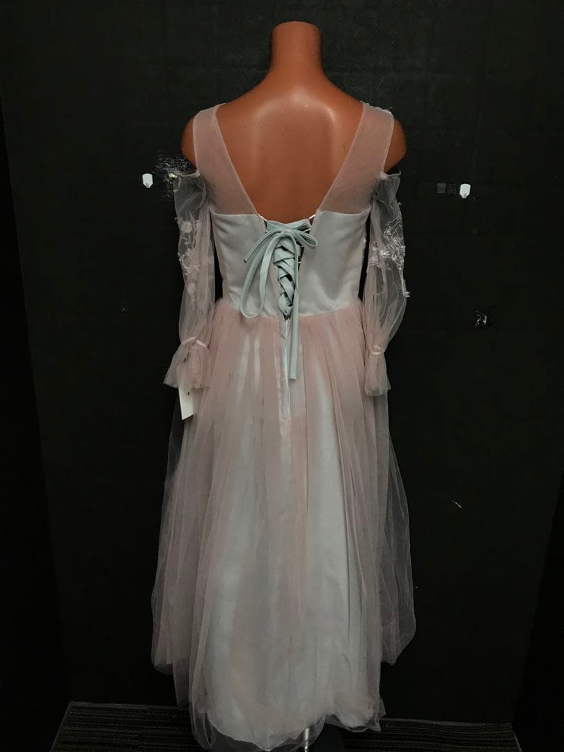 ピンクイブニングドレス3425