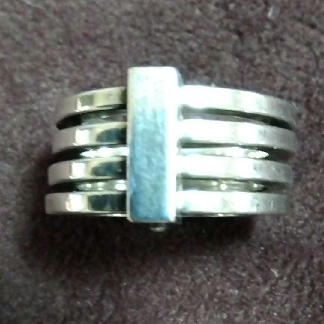 めい　GUCCI グッチ4連リング（１３号）　スタリングシルバー925