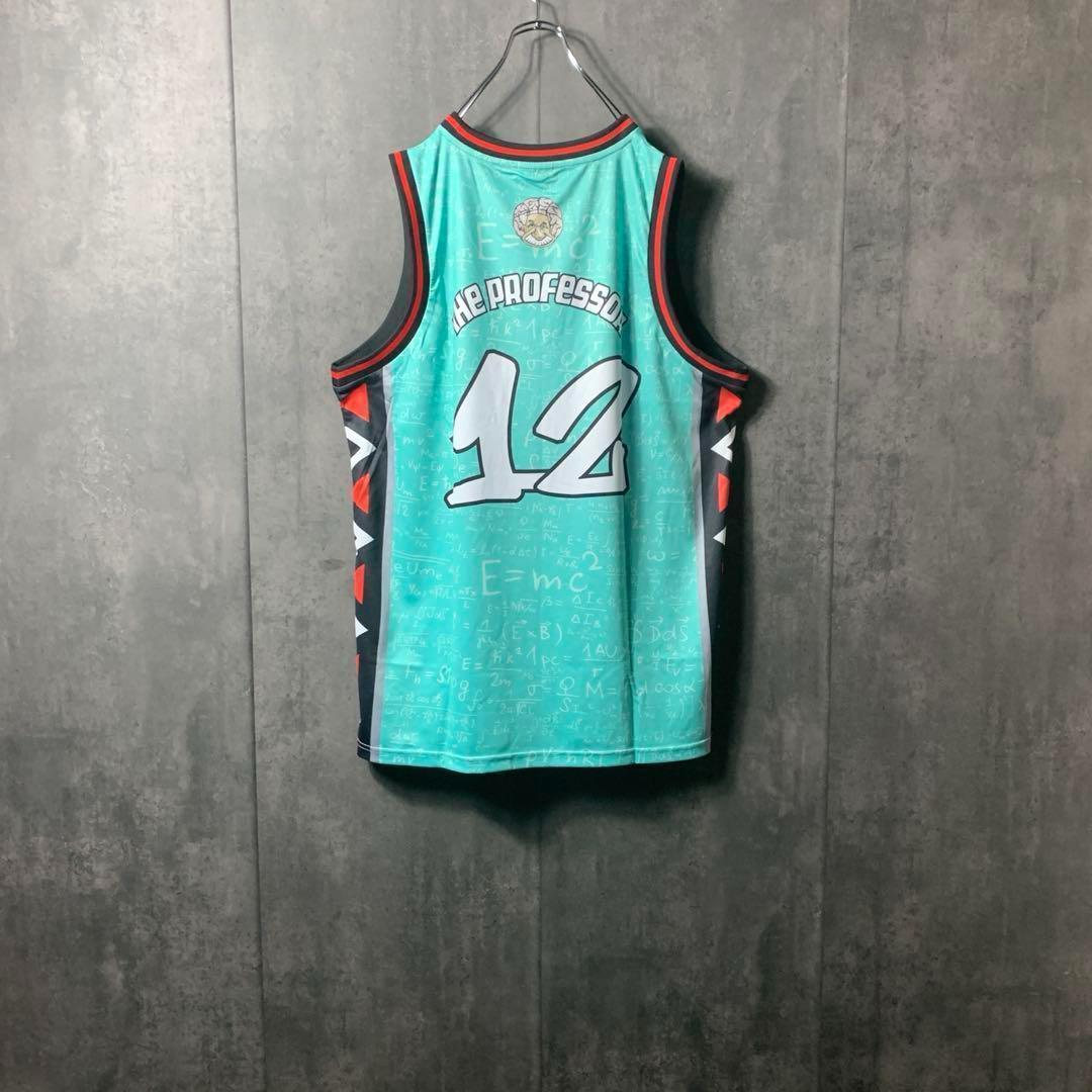 古着 アインシュタイン バスケ ゲームシャツ オマージュ 2XL ★希少デザイン