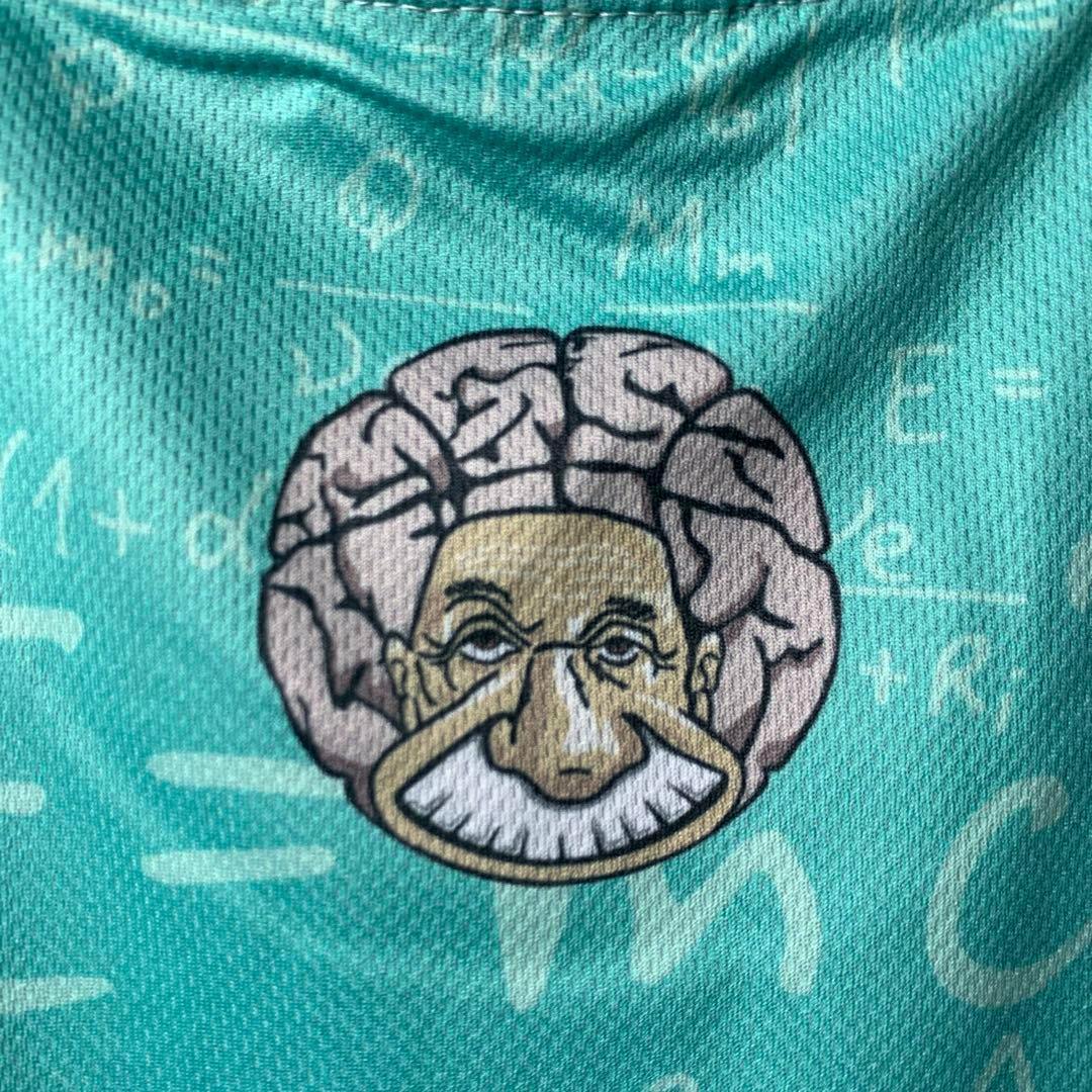 古着 アインシュタイン バスケ ゲームシャツ オマージュ 2XL ★希少デザイン