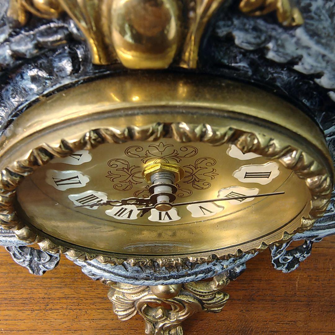 【Art Nouveau Style】真鍮製　置き時計　アールヌーヴォー