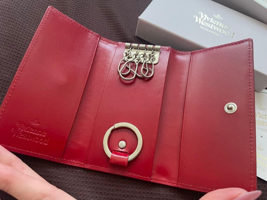 【Vivienne Westwood】キーケース ブラック レッド