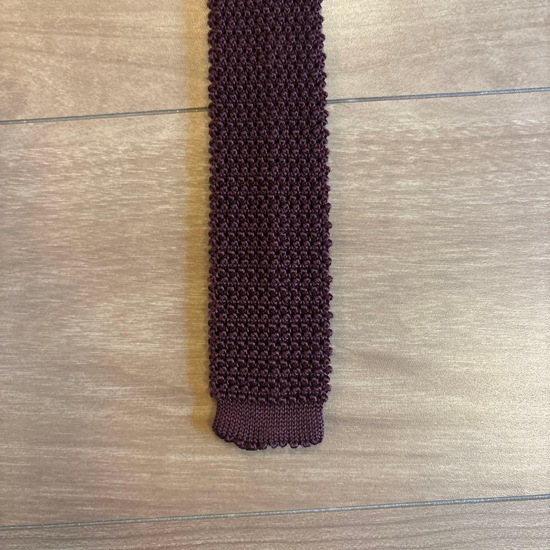 TIE YOUR TIE タイユアタイ ボルドー ニットタイ