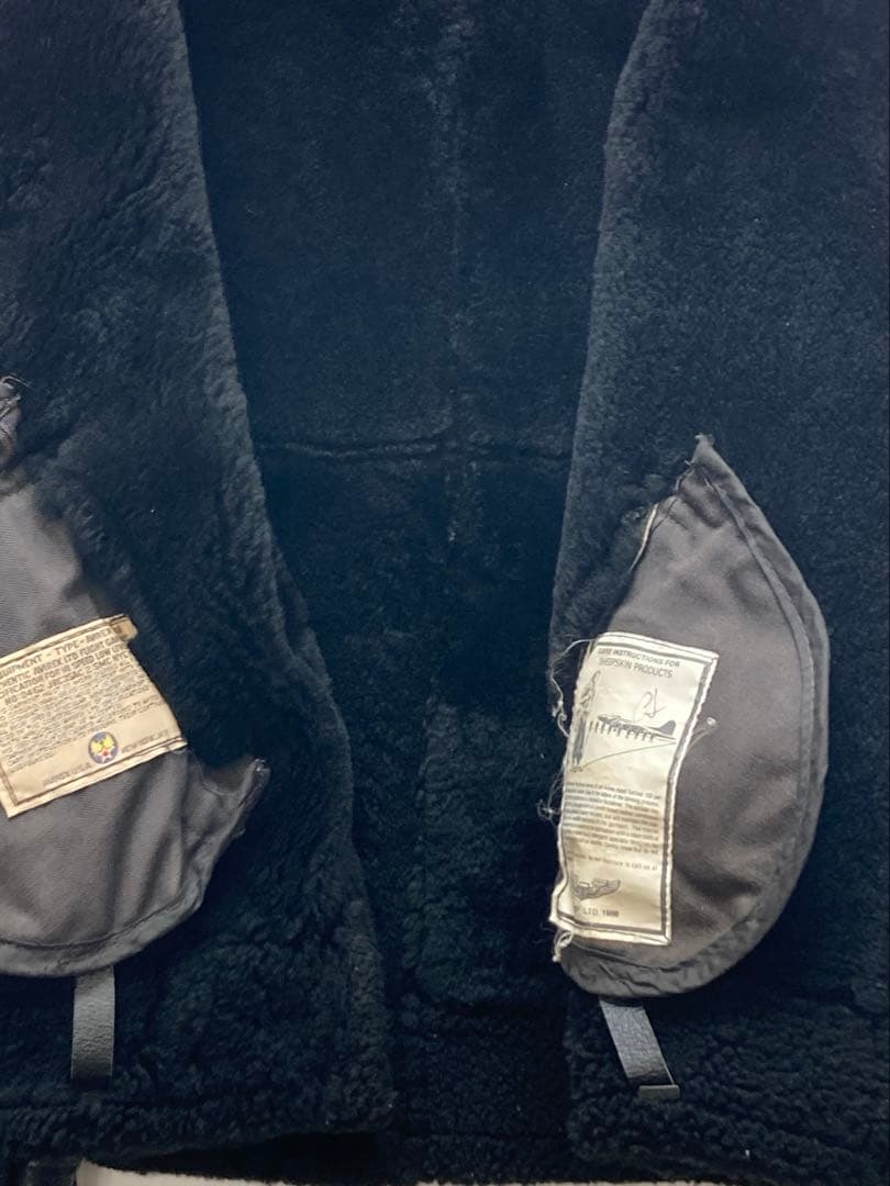 AVIREX B-3 フライトジャケット 黒 36