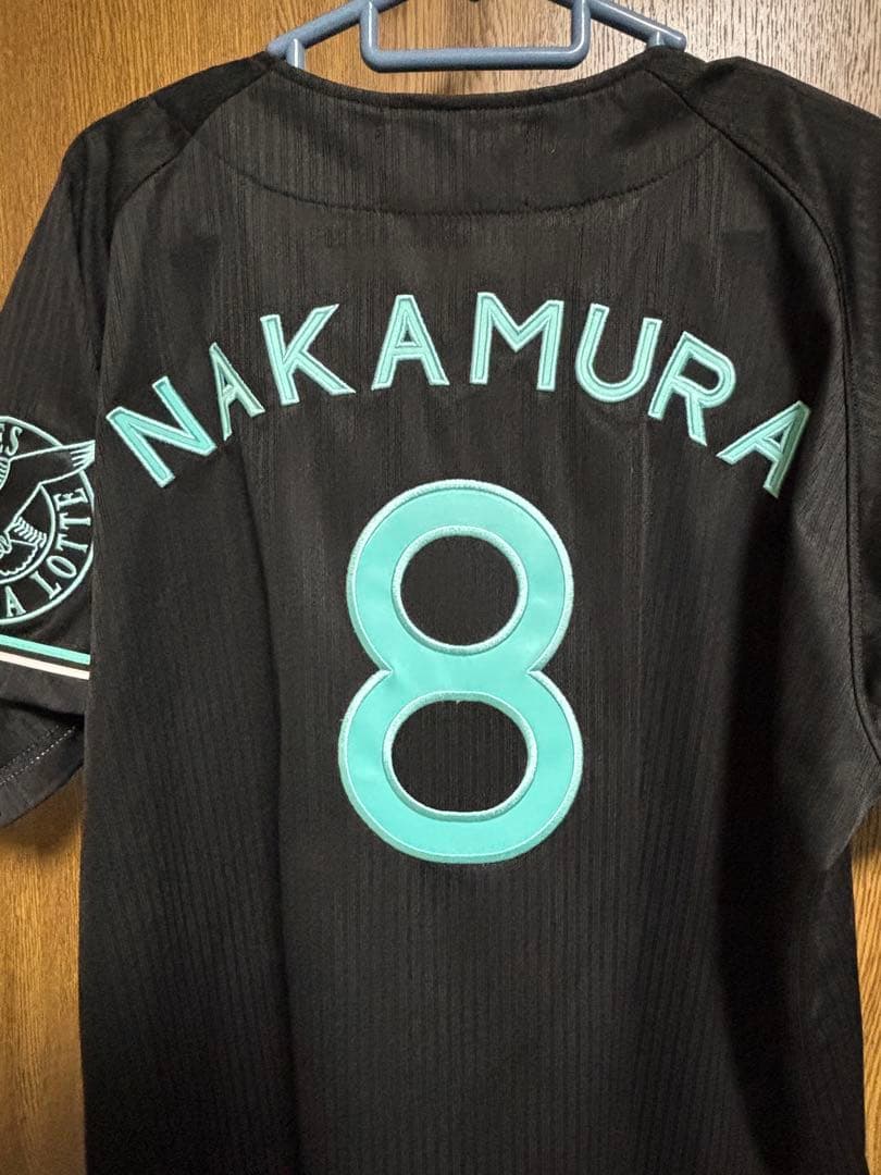 【未着用】千葉ロッテマリーンズ BSW2021ユニフォーム 中村奨吾 #8