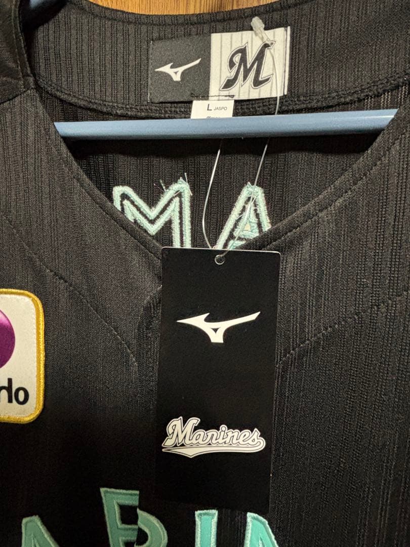 【未着用】千葉ロッテマリーンズ BSW2021ユニフォーム 中村奨吾 #8