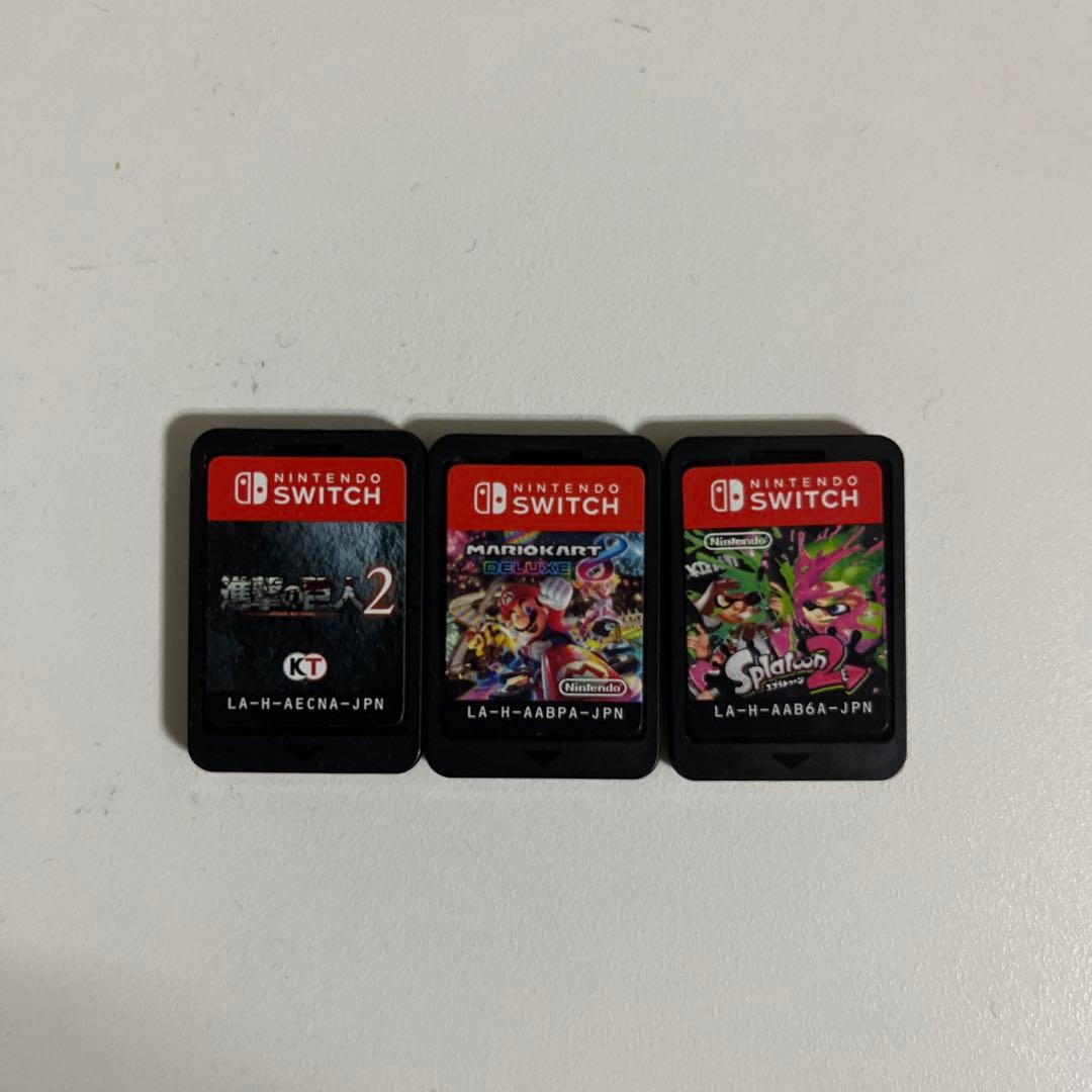マリオカート8 進撃の巨人 スプラトゥーン2ゲームカセット