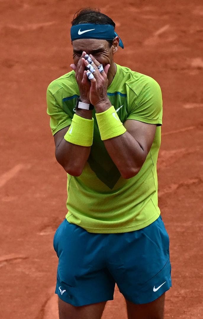 値下げ【ナダル】14回目大会制覇 2022全仏最終優勝着用ウェア類一式