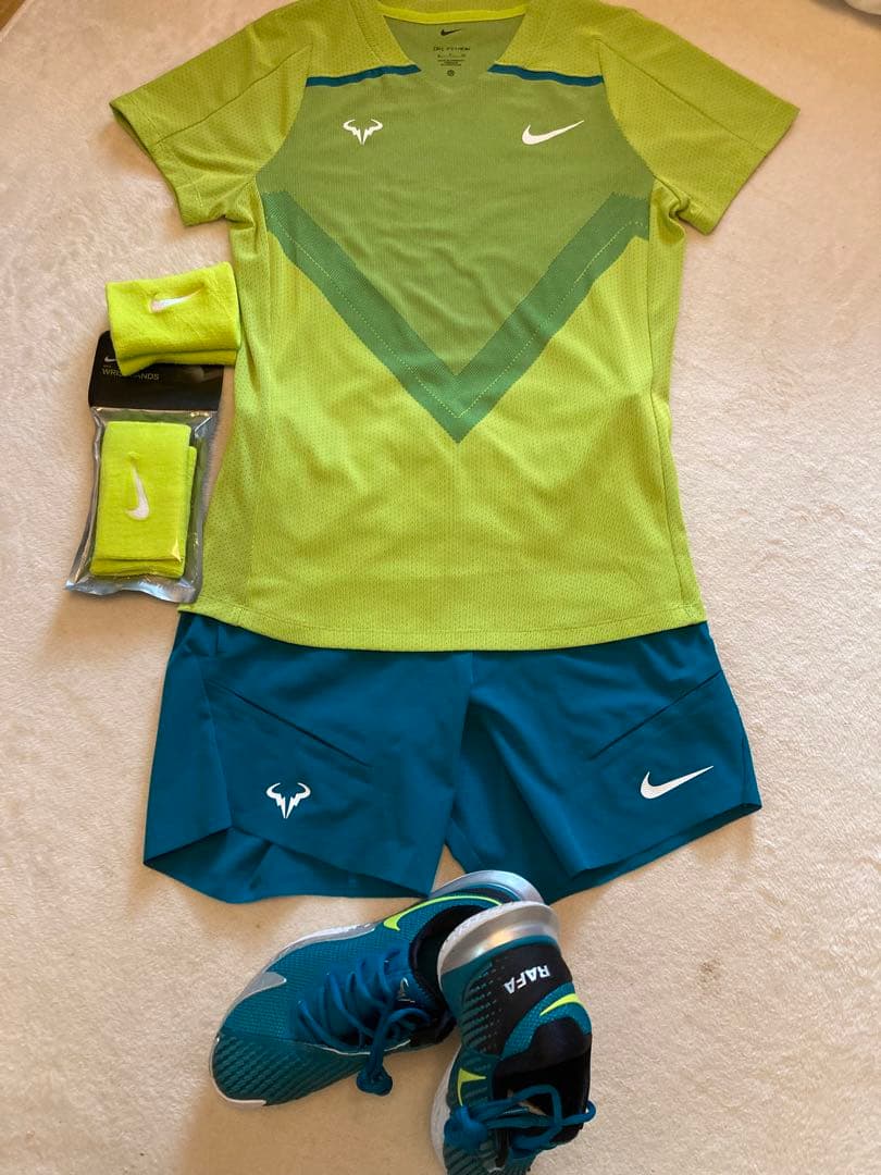 値下げ【ナダル】14回目大会制覇 2022全仏最終優勝着用ウェア類一式