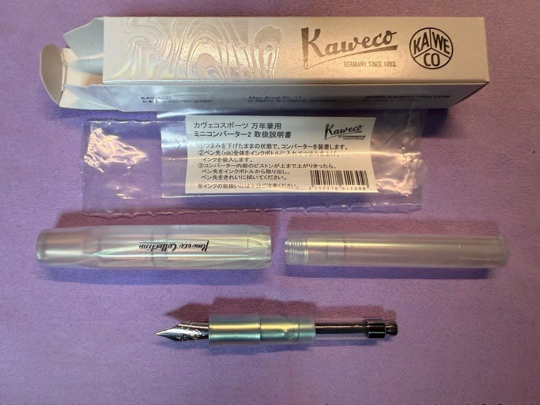 未使用　Kaweco スポーツ 万年筆 イリディセントパール　F