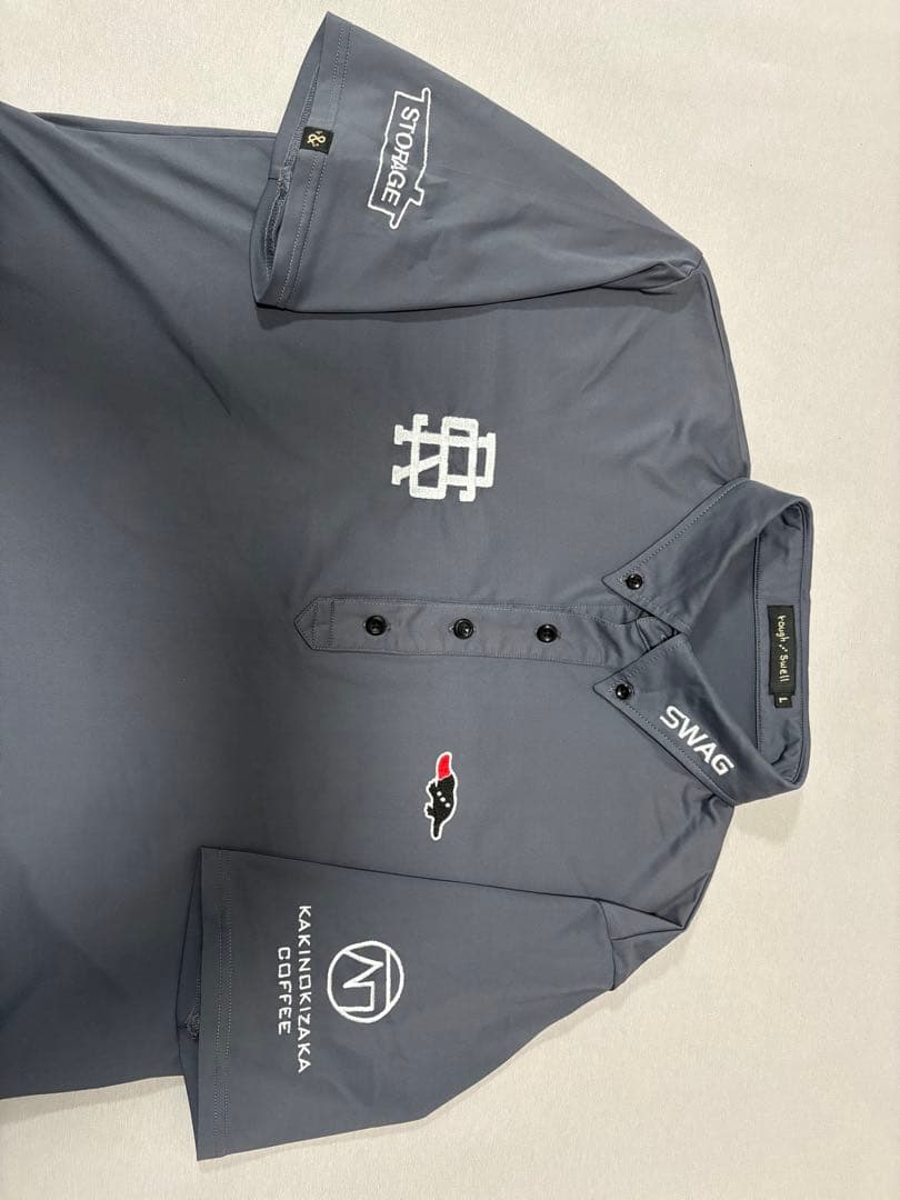 rough and swell グレー ポロシャツ　L