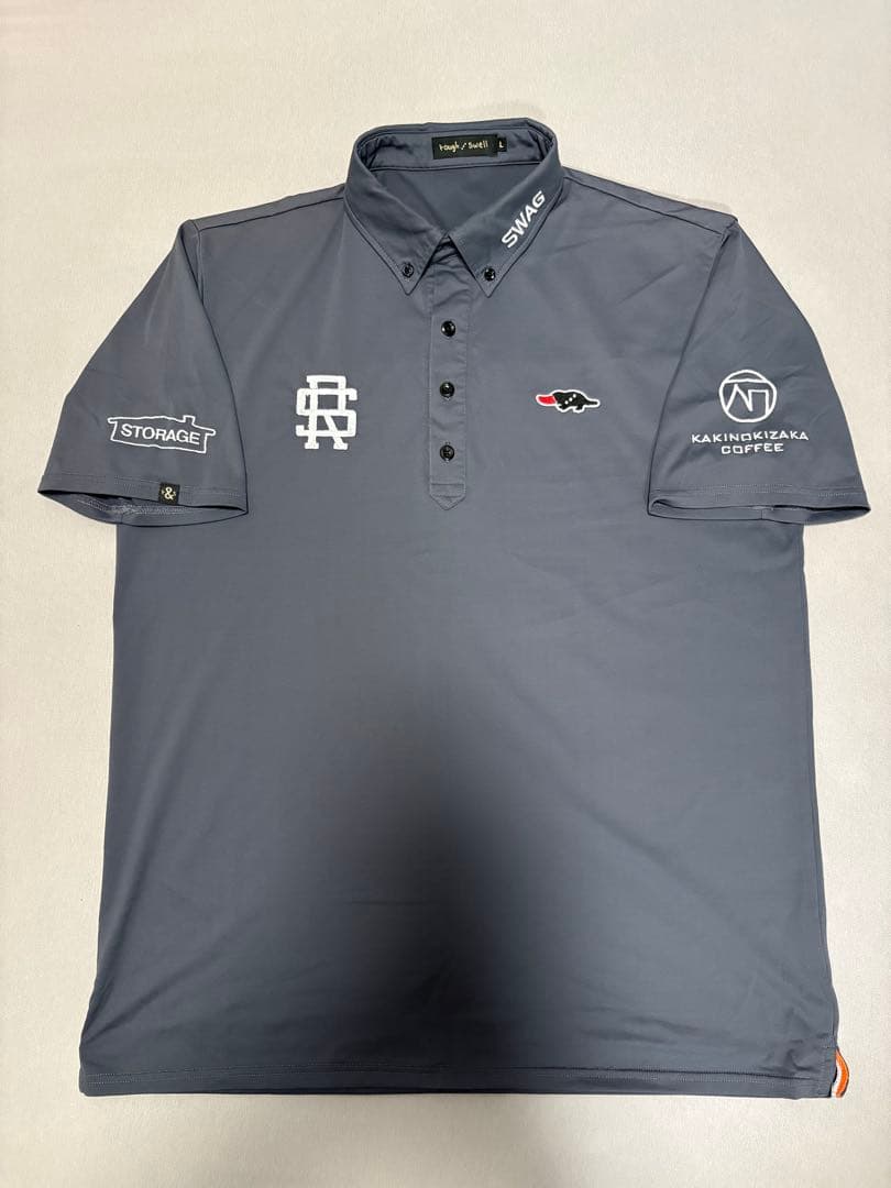 rough and swell グレー ポロシャツ　L