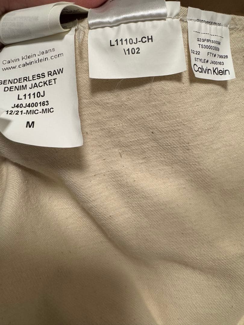 ⭐︎Yo.Yo⭐︎CK one カルバンクラインデニムジャケット Mサイズ