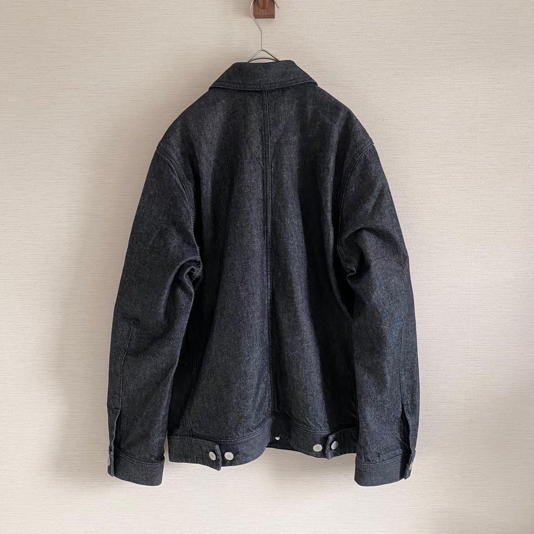 【美品】 COS デニムジャケット　トラッカー　ブラック　短丈　リジット S