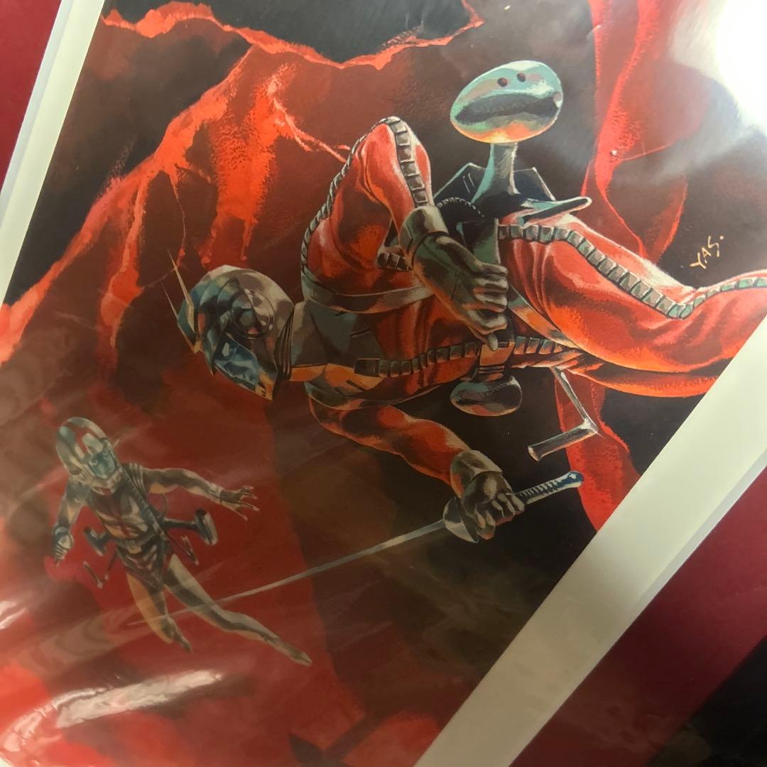 複製原画 機動戦士ガンダム アムロ & シャア 安彦良和 直筆サイン入り