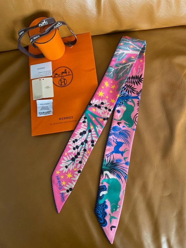 HERMES エルメス 《オルフェウスの魅力に誘われて》パイピング ツイリー