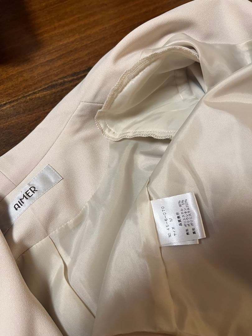 パーティドレス アウター Aimer ショールカラージャケット