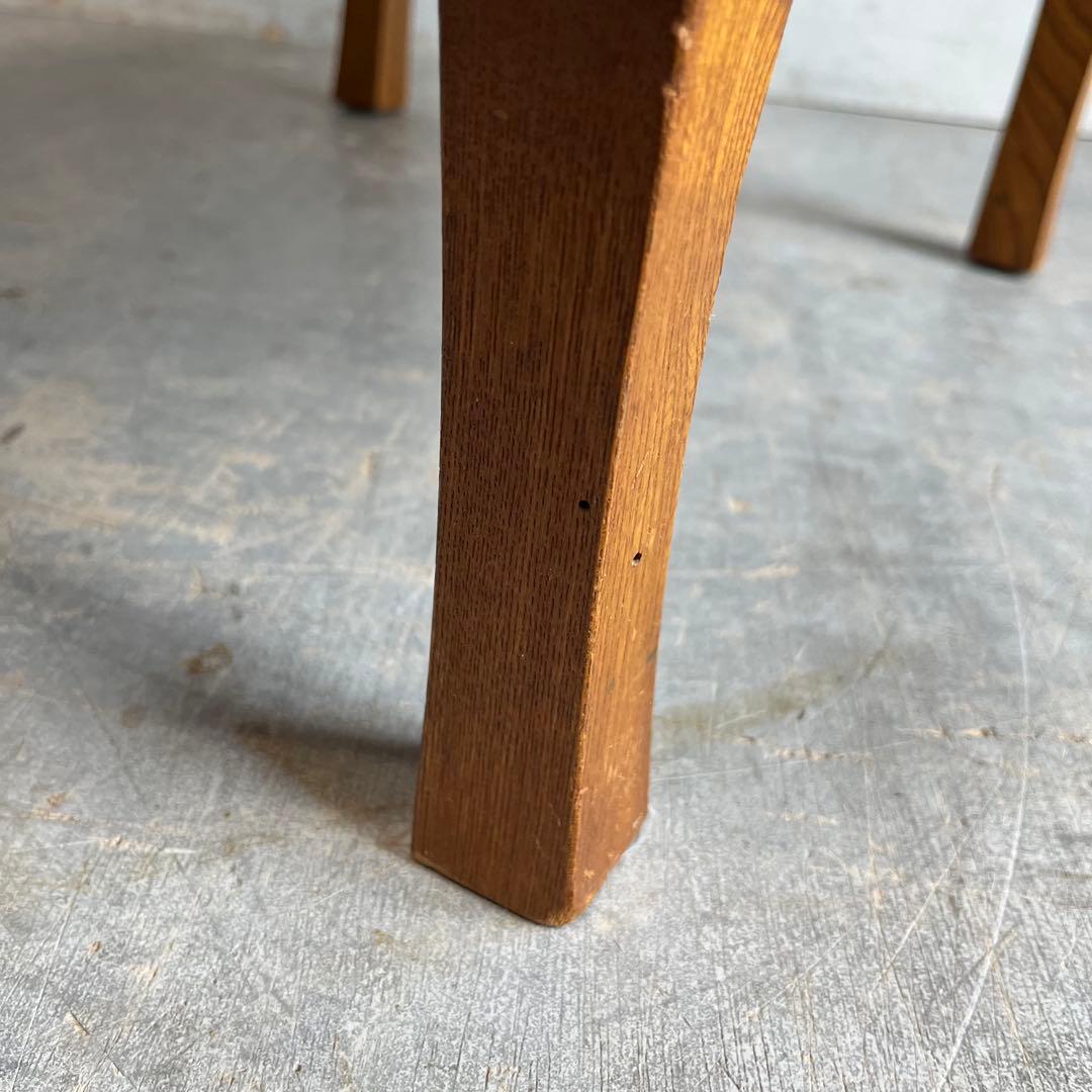 アンティーク 折り畳み ローテーブル ちゃぶ台 無垢材 昭和レトロ z597