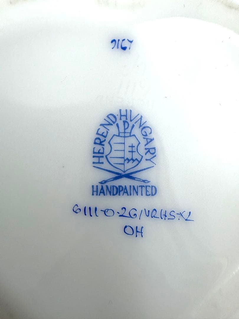 未使用保管品　ヘレンド ウィーンの薔薇　猫　ミニ小物入れ ボンボニエール　箱付