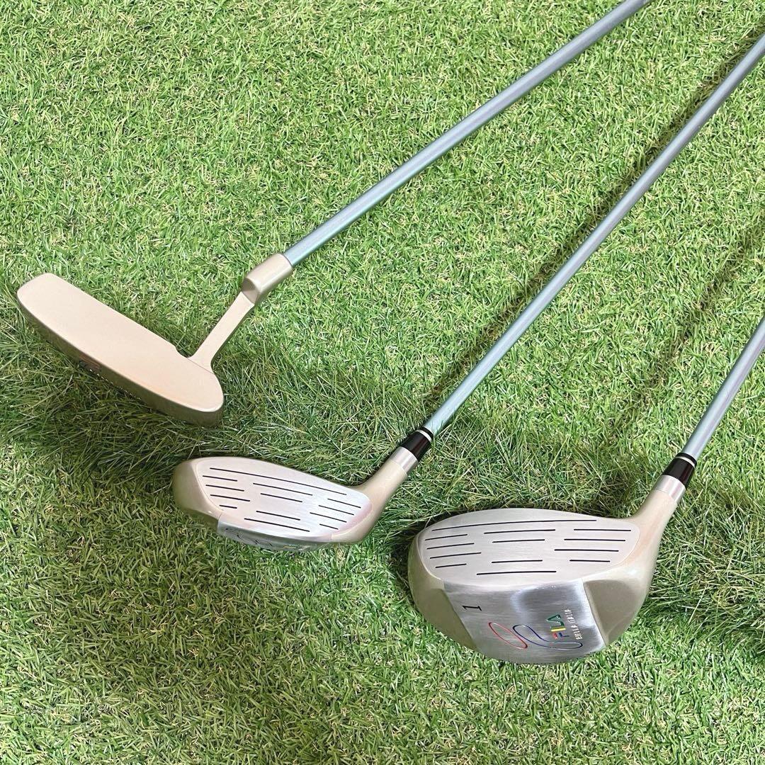 極美品 FILA統一 初心者に優しい レディースゴルフクラブ7本セット