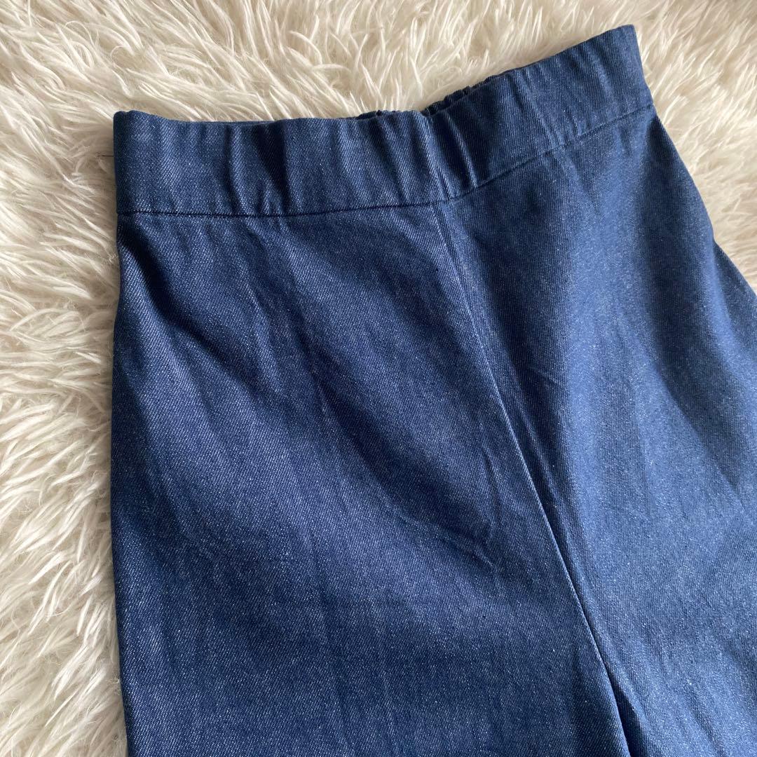 ＊naano＊shirocon yori バックオープンデニムジレ