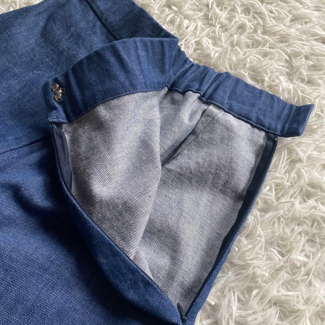 ＊naano＊shirocon yori バックオープンデニムジレ