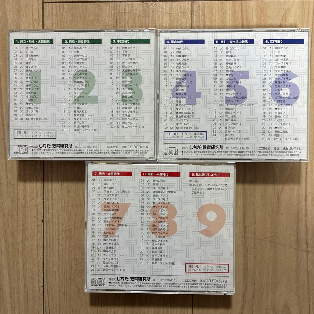 しちだ　　れきし探訪　CD9枚セット　日本　時代