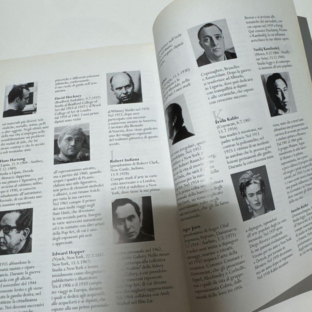 PITTURA 20世紀の世界的画家 解説イタリア語